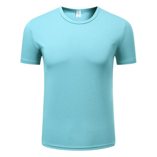 130g pinhole quick-drying round neck short-sleeved T-shirt adult advertising shirt T-shirt printable LOGO team activity dress