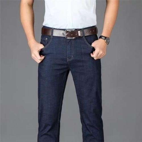 Men's Straight Leg Denim Pants - Spring and Autumn 2025 New Thick Elastic Casual Wear Compatible Pants In Stock