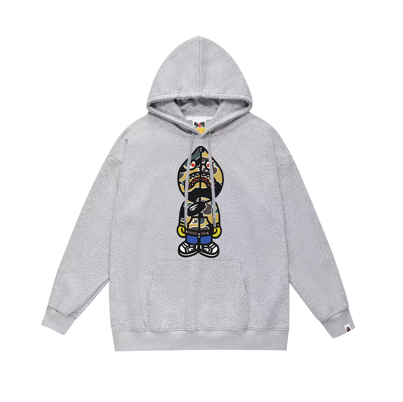 BAPE猿の頭の潮のブランドの片面のプリントは帽子の衛衣の秋冬の新型のヒップホップの潮流の男女の同項の純綿になります。|undefined
