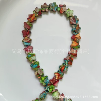 Tube Square Beads, Bracelet Spacer: Zərgərlik ara hissələri - 10mm-five-pointed-star