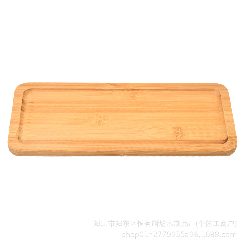 Bandejas de bambú rectangulares y redondas de estilo japonés para el hogar, bandejas para comida, bandejas para barbacoa de restaurante, bandejas de madera maciza, juegos de té comerciales.