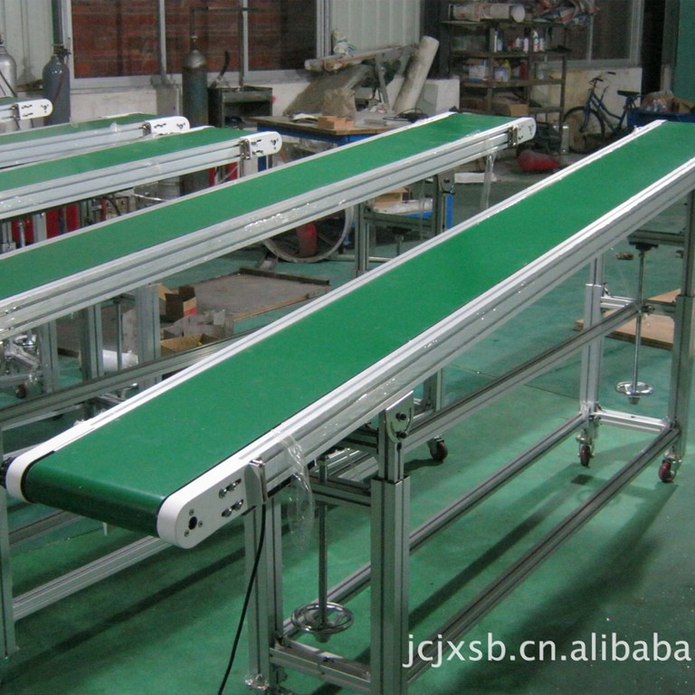 注塑机车间流水线 专业小型皮带输送机 小型拉线