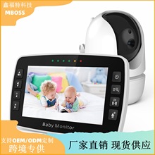 源头工厂跨境4.3英寸婴儿监视器看护器宝宝监控器视频婴儿监护器