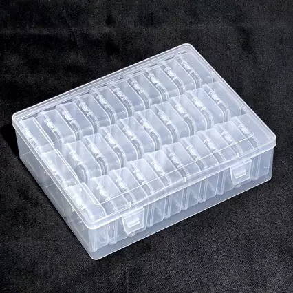 厂家pp塑料盒子长方形透明收纳零件盒正方形小产品卡片包装收纳盒