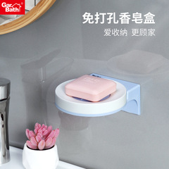 雙層香皂架衛生間瀝水肥皂盒簡約加厚皂盒洗手台創意圓形香皂盒