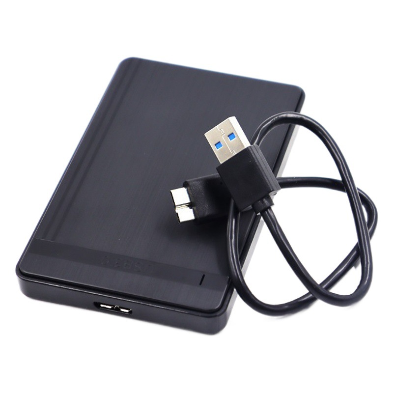 Nuevo cepillado 2,5 pulgadas caja de disco duro móvil portátil puerto serie SSD mecánico USB3.0 caja de disco duro de estado sólido