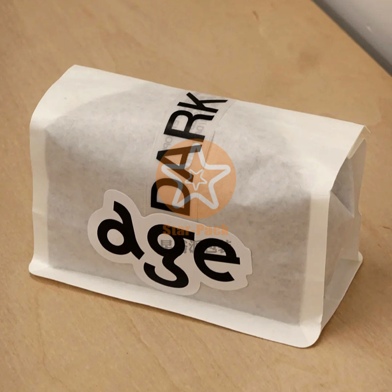 半磅牛皮纸咖啡袋宽口创新设计自封袋