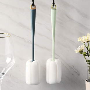Small Man Waist Cup Brush New Factory Direct Glass Cup Thermos Cup Cleaning Brush No Dead Angle Milk Bottle Brush Long Handle Sea