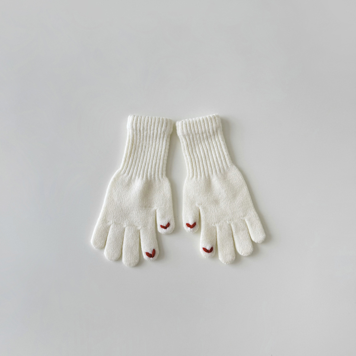 Guanti per bambini Love embroidery Guanti per bambini senza dita con touch screen per studenti_voghion.com