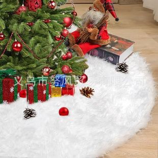 Scandinavian Simple Christmas Popular Christmas Tree Group Christmas Tree Apron Christmas Decorations Pure White Long Hair Style