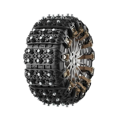 Factory direct car tire emergency type universal rubber beef tendon snow snow chain chain a generation of hair (Tire snow chain) - black-single-pack-9797a