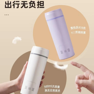 Factory Direct Sales Water Cup, See-Through Portable Small Electric Cup, Kettle, Thermos Cup, Business Trip Heating