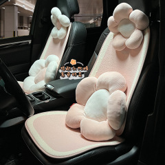 汽車坐墊冬季羊羔絨保暖舒適防滑車載座椅座墊女神款氣質汽車座墊