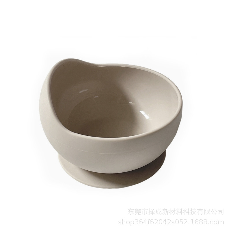 석션 컵이있는 국경 간 핫셀러 실리콘 그릇 아기 먹는 낙엽 방지 샵 그릇 어린이 식기 모성 및 유아용 용품 공급