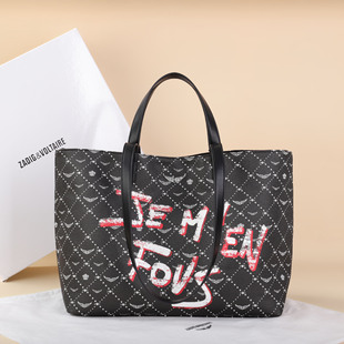 2025 Spring/Summer New Cross-Border Exclusive Zv Women's Bag Large Capacity Handbag Shoulder Bag Fashion Commuter Tote Bag
