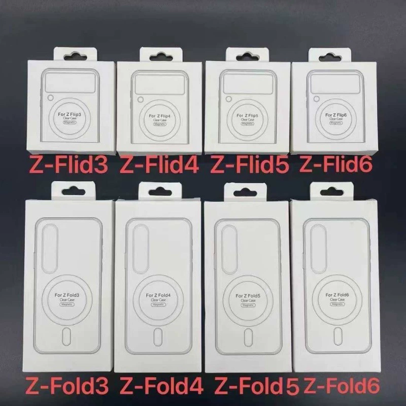 Прозрачный магнитный чехол из акрила для Samsung A05 Z Fold 8 M35 Note 20 S21 Flip 6