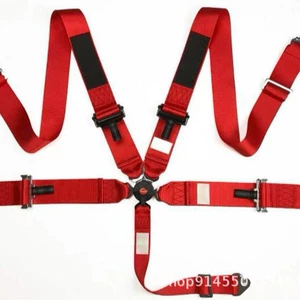 Five-point racing seat safety belt with quick-release mechanism, customizable