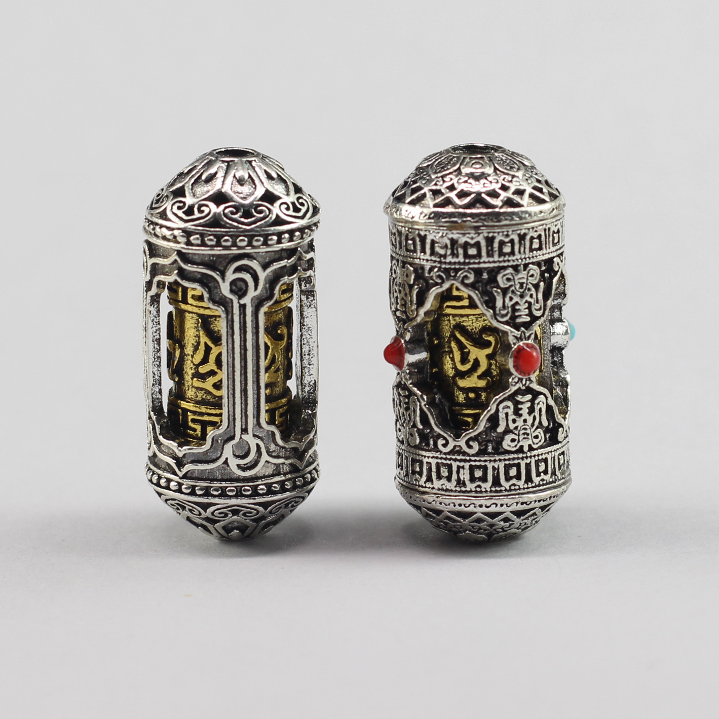 Loan Tibetan Silver New Tibetan Tibetan Barrel Barrel DIY DIY can…
