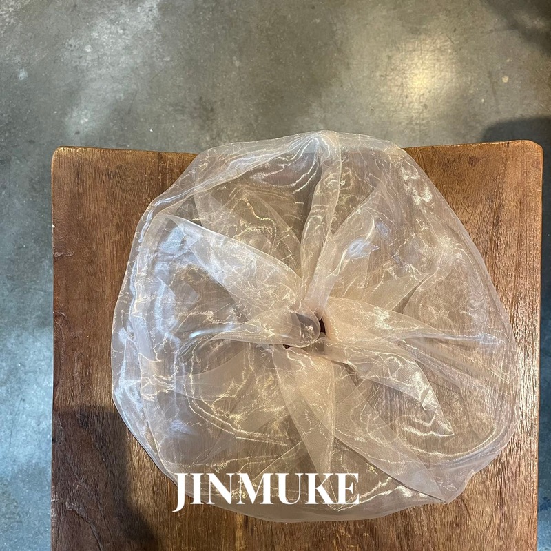 JINMUKE 韓国輸入ヘアアクセサリー、オーガンジー、特大シルク糸、春夏新作ヘアゴム|undefined