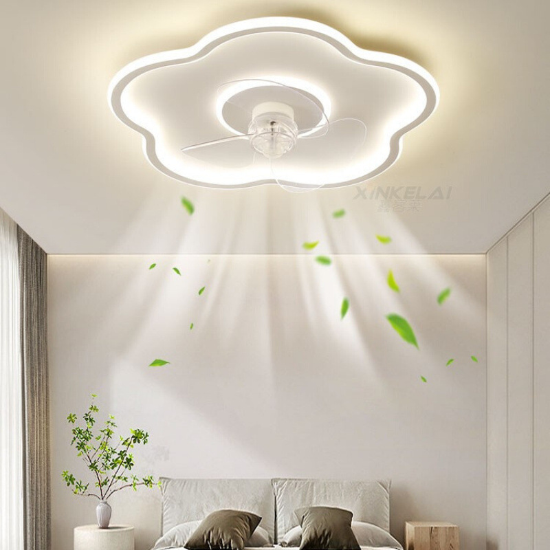 Master Bedroom Integrated Fan Ceiling Lamp 2025 New Modern Simple Home Smart Cloud Kidsren's Room Lamp