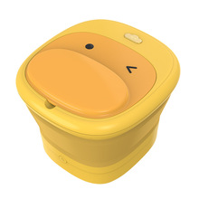 小黃鴨便攜可折疊電動足浴盆按摩泡腳桶全自動加熱恆溫洗腳盆家用