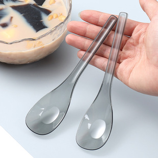 Wholesale Disposable Spoons Individually Packaged Plastic Long-Handled Light Meal Spoons Fast Food Spoons Chopsticks Four-Piece Set