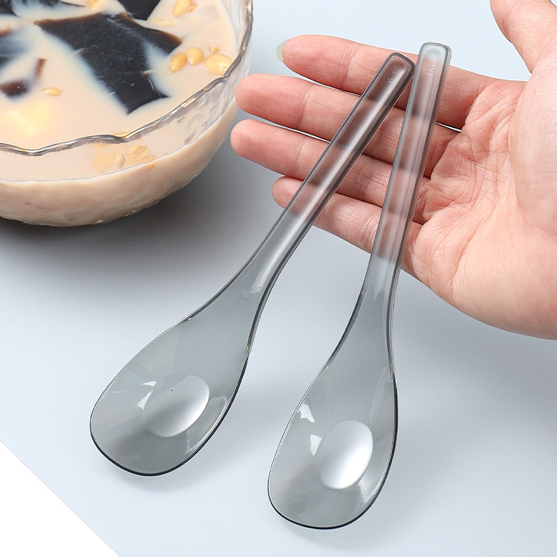 使い捨てスプーン 個包装 プラスチック製 長柄 軽食・簡易食専用スプーン ファーストフードスプーン 箸 4本セット 業務用|undefined