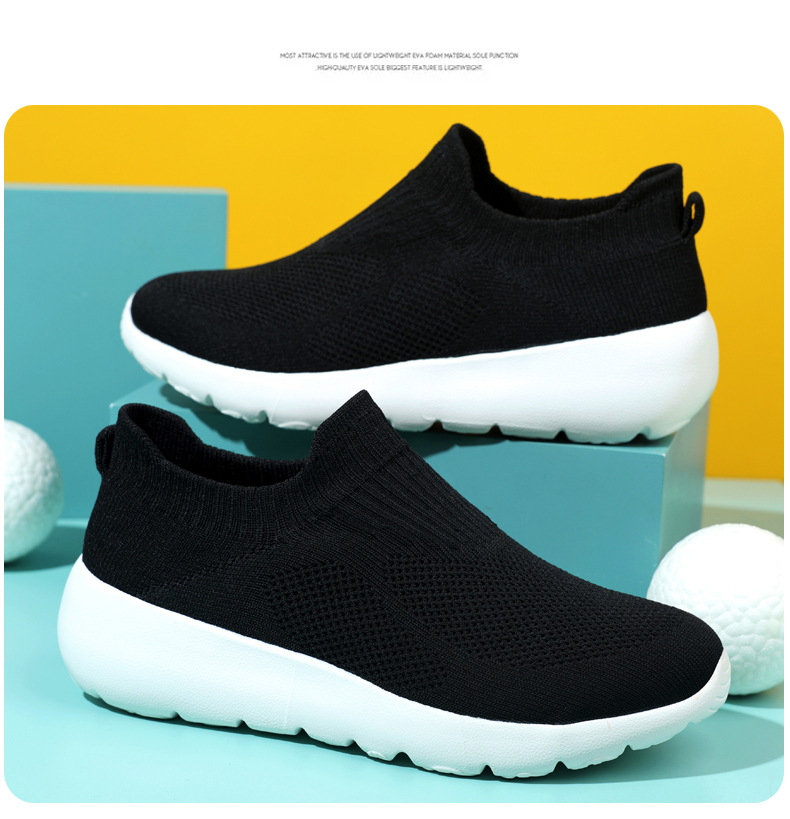 New Large Size 46 Lightweight Couple's Casual Slip-On Lazy One-Piece Mesh Driving Shoes_vogvips.com