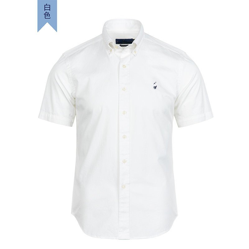 Camiseta de solapa bordada estándar de caballo RL de verano Camiseta POLO de hombre transfronterizo Camisa de negocios de manga corta de comercio exterior