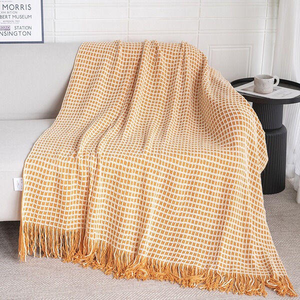 knitted modern and minimalistic duvet all-season