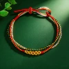 Three Lives Three Worlds Peach Blossom Knot-Red