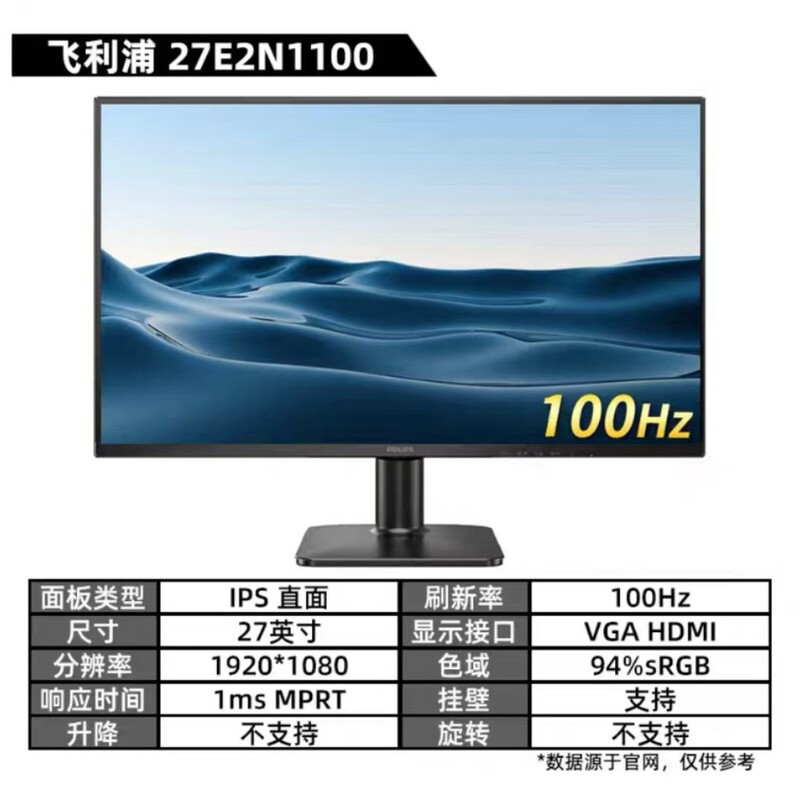 Philips Philips 27-Inch 100Hz Full Hd Low Blue Light Commercial Entertainment Display 27E2N1100 Philips Philips 27-Inch 100Hz Full Hd Low Blue Light Commercial Entertainment Display 27E2N1100