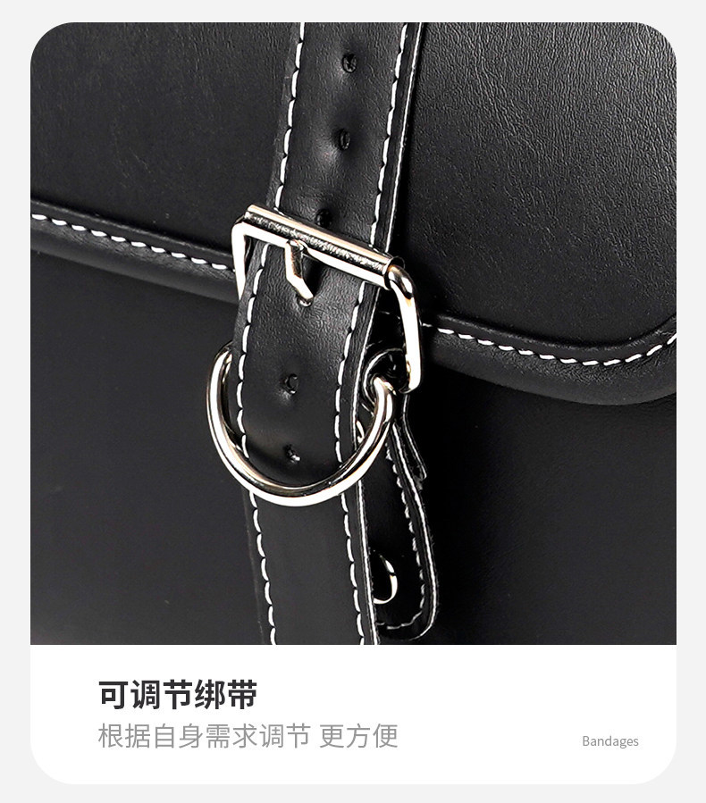 Motorcycle Tail Box Bag, Retro Rear Seat Bag, Electric Scooter Hard Shell Waterproof Rear Box, Large Capacity Trunk