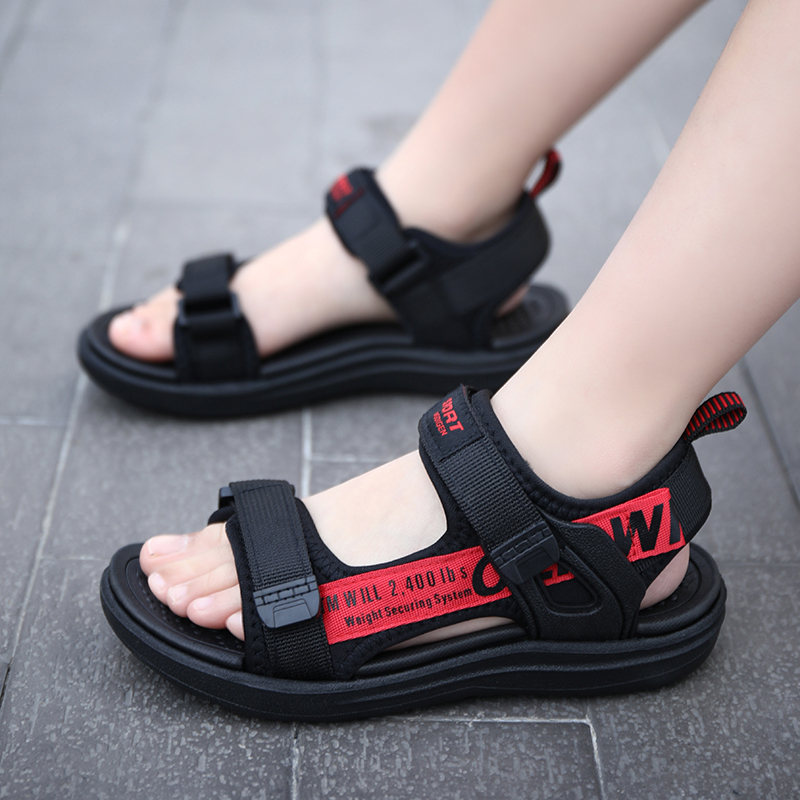 Sandálias de niñas verano 2025 nuevas niñas princesa zapatos de playa zapatos deportivos para niños grandes