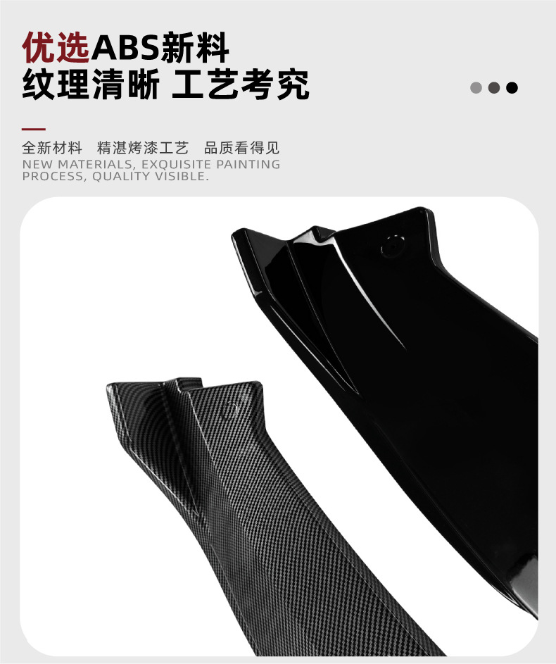 Suitable for Audi A4 B8.5 standard version 2013-2016 front bumper, front lip, front spoiler, small body kit modification