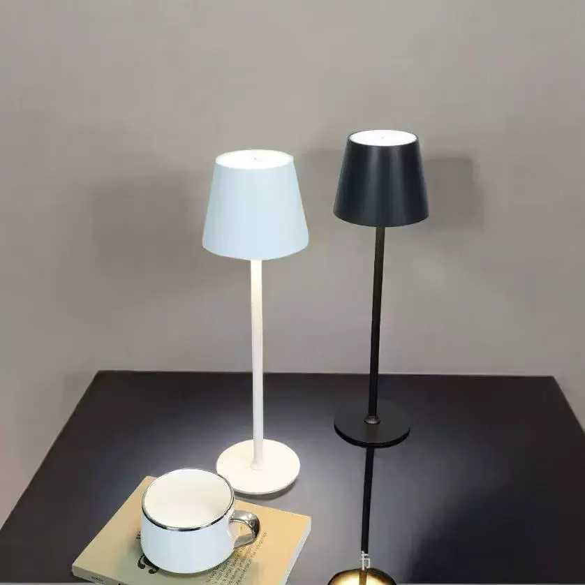 跨境USB可充电LED高脚台灯酒店酒吧餐厅装饰无线触摸创意小夜灯