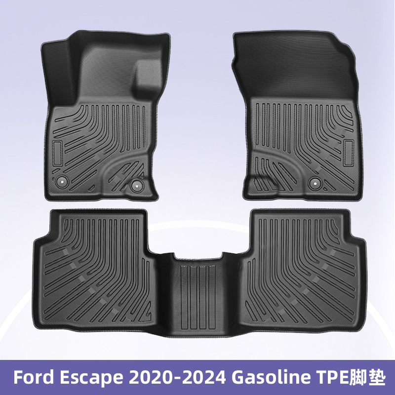 Es adecuado para Ford Escape 2020 - 2024 Combustible 3D todo el tiempo TPE cojín de pie cojín de colateral