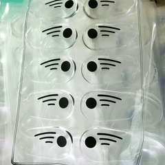 Corrective heel pad silicone transparent shock-absorbing heel pad for children and adults with valgus and varus XO leg corrective insoles