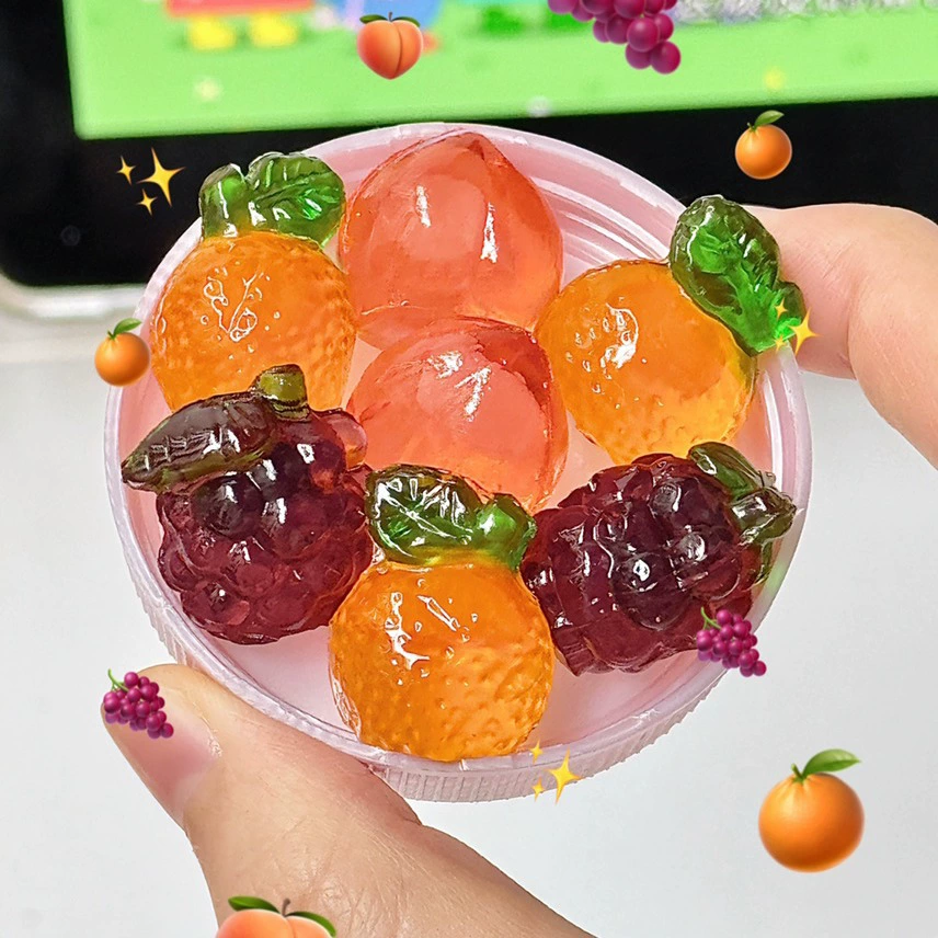Жевательные конфеты Amis 4D, фруктовые соковые желейки, 65 г, ассорти