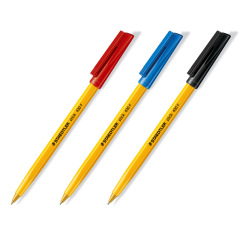 STaedtler Germany 430F Yellow Pen Barrel Armor Warrior Ballpoint Pen