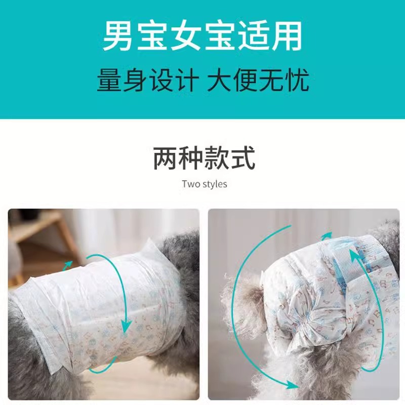 Pañales desechables para perros machos, pantalones fisios para perros, cachorros, anti-urinario, cortesía, perros de peluche, pañales para mascotas