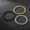 Fashionable accessory hip-hop style, bracelet stainless steel, necklace, European style, simple and elegant design