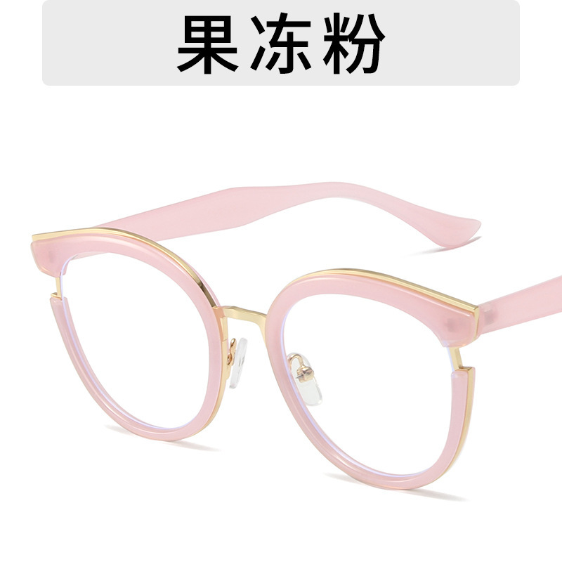 2023 gafas lisas TR90 anti-azul claro europeo y americano transfronterizo retro gafas marco Street shooting ins moda gafas marco