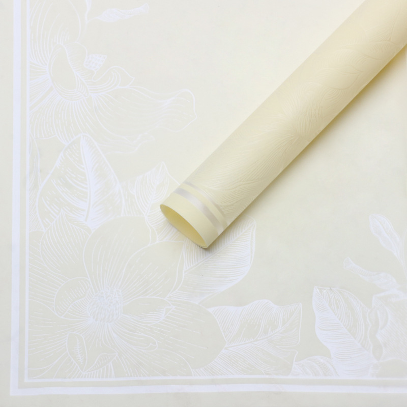 Huaxi magnolia gelatina película de papel de embalaje de flores película de plástico impermeable OPP ramo de flores materiales de flor