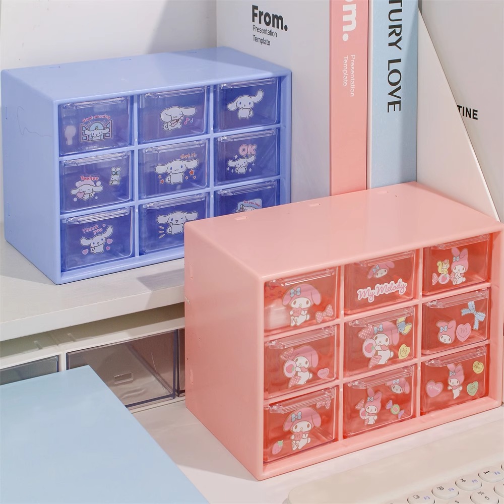 Caja de almacenamiento Jiugongge Caja de almacenamiento Cajón Chica Corazón Cosméticos Lápiz labial Caja de joyería Escritorio Caja de almacenamiento de escritorio grande