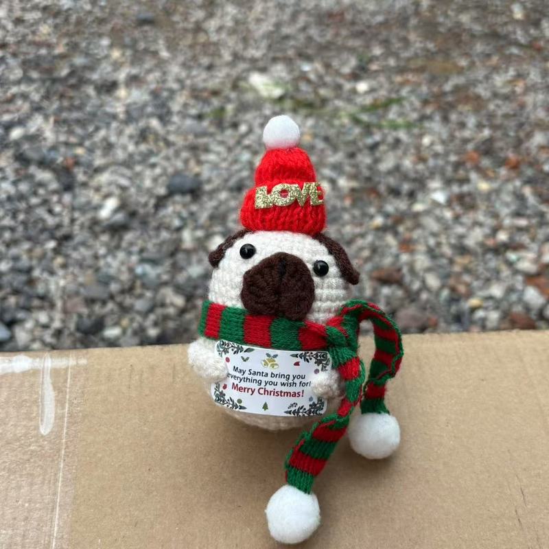 亚马逊新品毛线钩织圣诞老人玩偶手工编织圣诞树圣诞雪人节日摆件|undefined