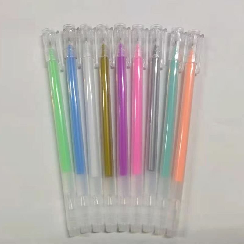 Nuevo resalte gel pluma diario pluma marca resaltador color resaltar pluma diario graffiti aguja pluma al por mayor