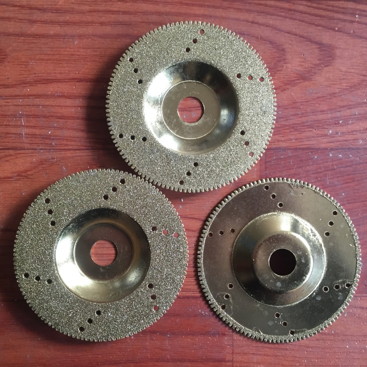 电镀金刚石带齿带孔角磨片 可切可磨钻石切磨片 切割玻璃陶瓷