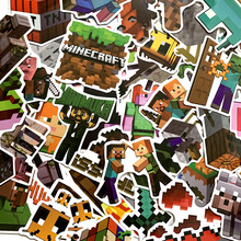 50张游戏我的世界贴纸手机壳电脑头盔行李箱贴画 game sticker