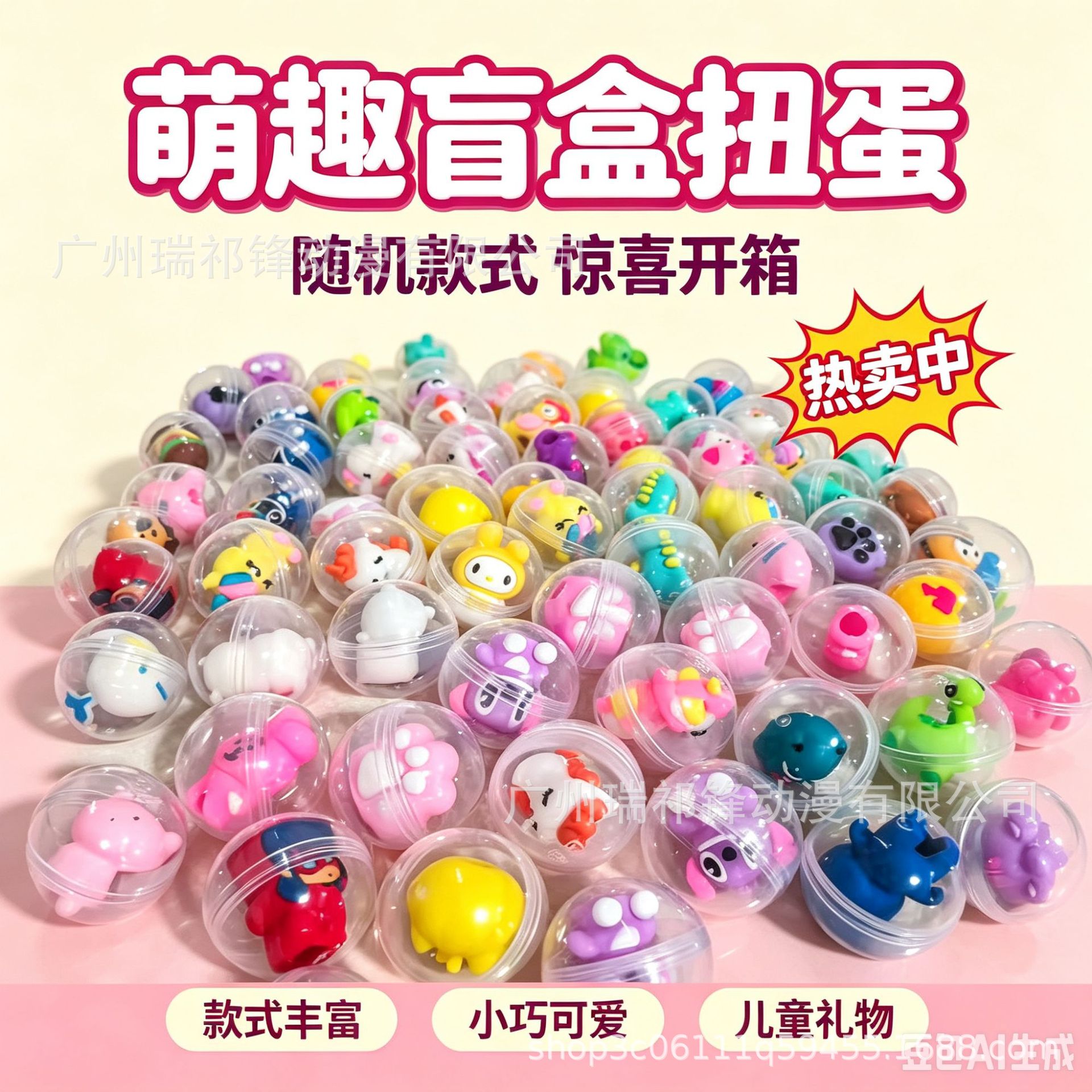 32mm transparent toy capsule ball, 1-2 yuan coin-operated capsule machine, small ball children's toy, blind egg, No. 32 capsule toy